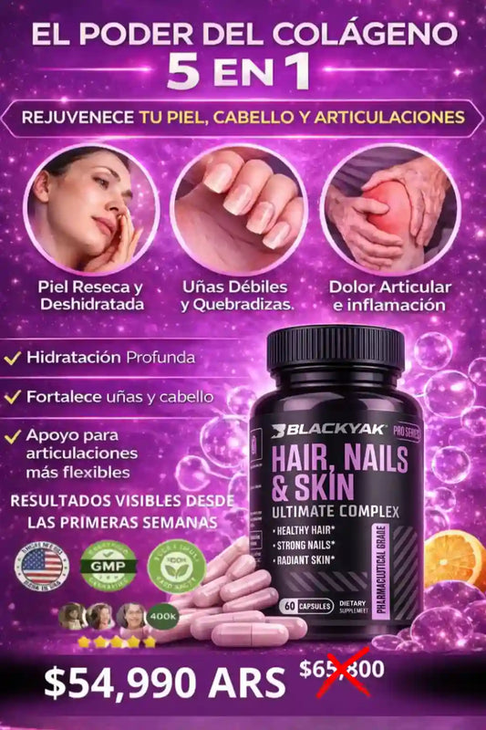 HAIR NAIL & SKIN X60 CAPSULAS